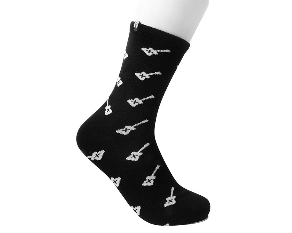 TSK1043 Black Guitars T.U.K. Women’s Sock TSK1043-OS - T.U.K. Shoes