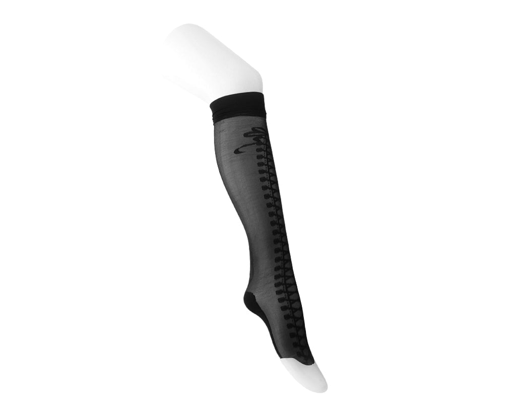 TSK1158 Black Mesh Corset Sock TSK1158-OS - T.U.K. Shoes