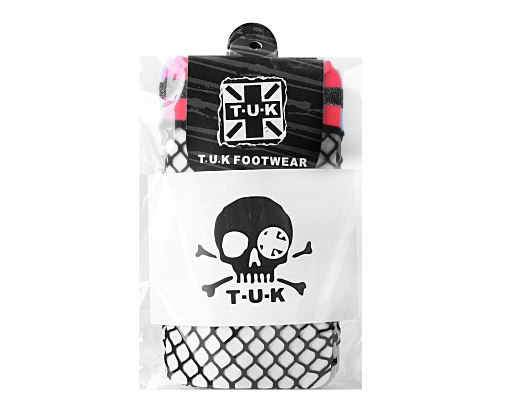 TSK1122 Multi-color Band Fishnet 5-Pk Sock TSK1122-OS - T.U.K. Shoes