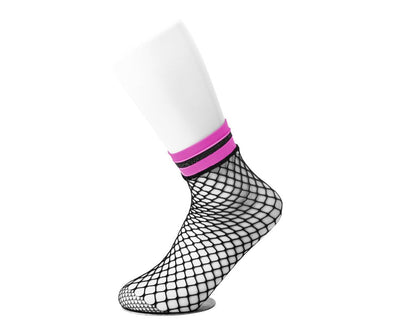 TSK1122 Multi-color Band Fishnet 5-Pk Sock TSK1122-OS - T.U.K. Shoes