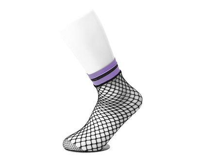 TSK1122 Multi-color Band Fishnet 5-Pk Sock TSK1122-OS - T.U.K. Shoes