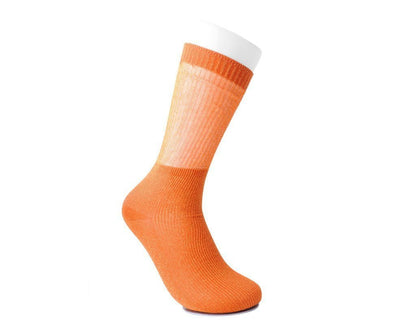 TSK1129 Orange Ribbed Glitter Sock TSK1129-OS - T.U.K. Shoes