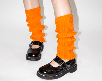TSK1149 Orange Knit Leg Warmer TSK1149-OS - T.U.K. Shoes