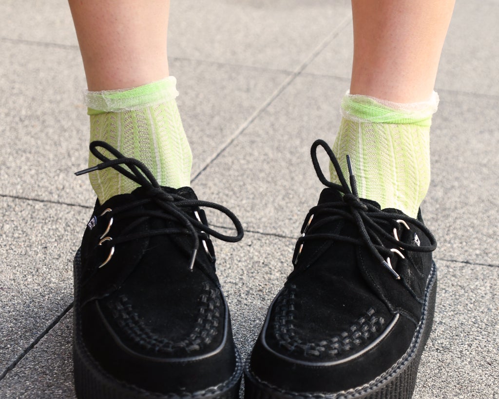 TSK1134 Lime Mesh Sock TSK1134-OS - T.U.K. Shoes