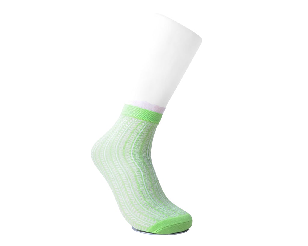 TSK1134 Lime Mesh Sock TSK1134-OS - T.U.K. Shoes