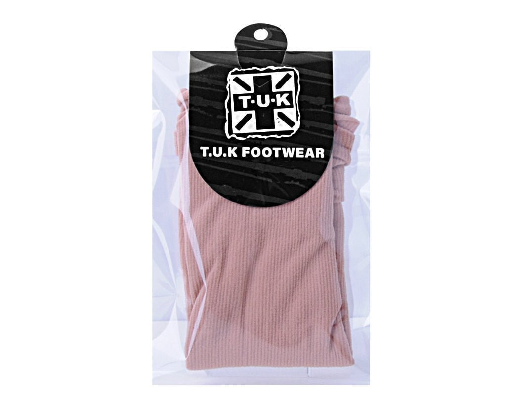 TSK1082 Pink Spandex Crew Sock TSK1082-OS - T.U.K. Shoes