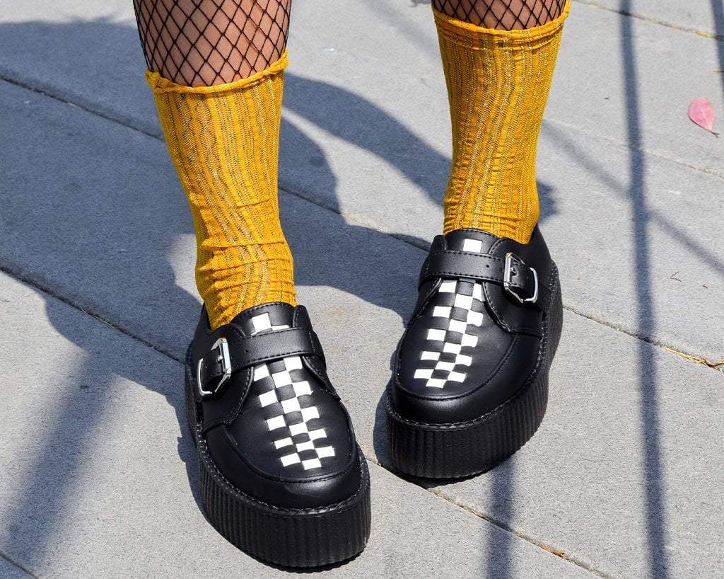 TSK1086 Mustard Lettuce Trim Lace Sock TSK1086-OS - T.U.K. Shoes