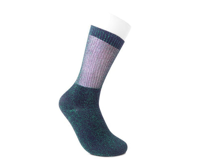 TSK1131 Green Ribbed Glitter Sock TSK1131-OS - T.U.K. Shoes