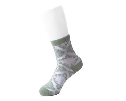 TSK1146 Sage Mid-Calf Mesh Sock TSK1146-OS - T.U.K. Shoes