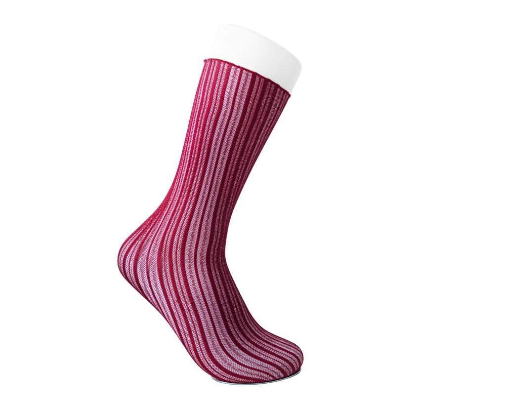 TSK1088 Red Lettuce Trim Lace Sock TSK1088-OS - T.U.K. Shoes