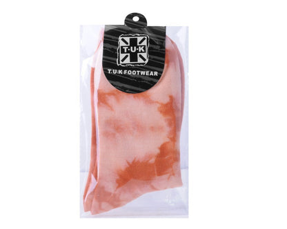 TSK1111 Tie-Dye Tangerine Women's Crew Sock TSK1111-OS - T.U.K. Shoes