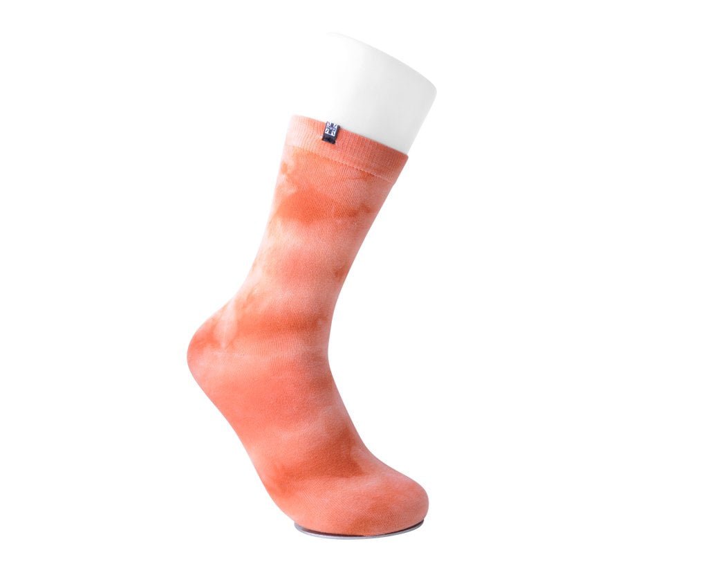 TSK1111 Tie-Dye Tangerine Women's Crew Sock TSK1111-OS - T.U.K. Shoes