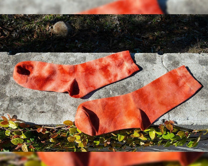 TSK1111 Tie-Dye Tangerine Women's Crew Sock TSK1111-OS - T.U.K. Shoes