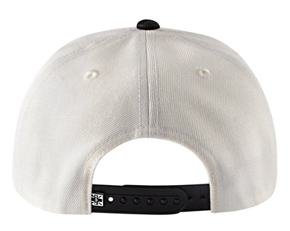 HT08 Black & Cream Skull Logo Hat HT08-OS - T.U.K. Shoes