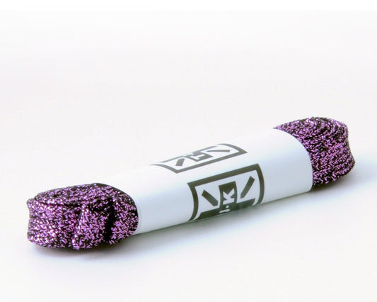 LC027-120MPP-OS 120 CM Metallic Purple Flat Laces LC027-120MPP-OS - T.U.K. Shoes