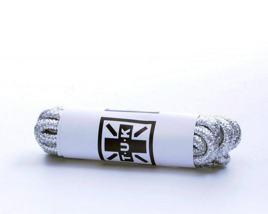 LC013-120SLV-OS 120 CM Silver Round Laces LC013-120SLV-OS - T.U.K. Shoes