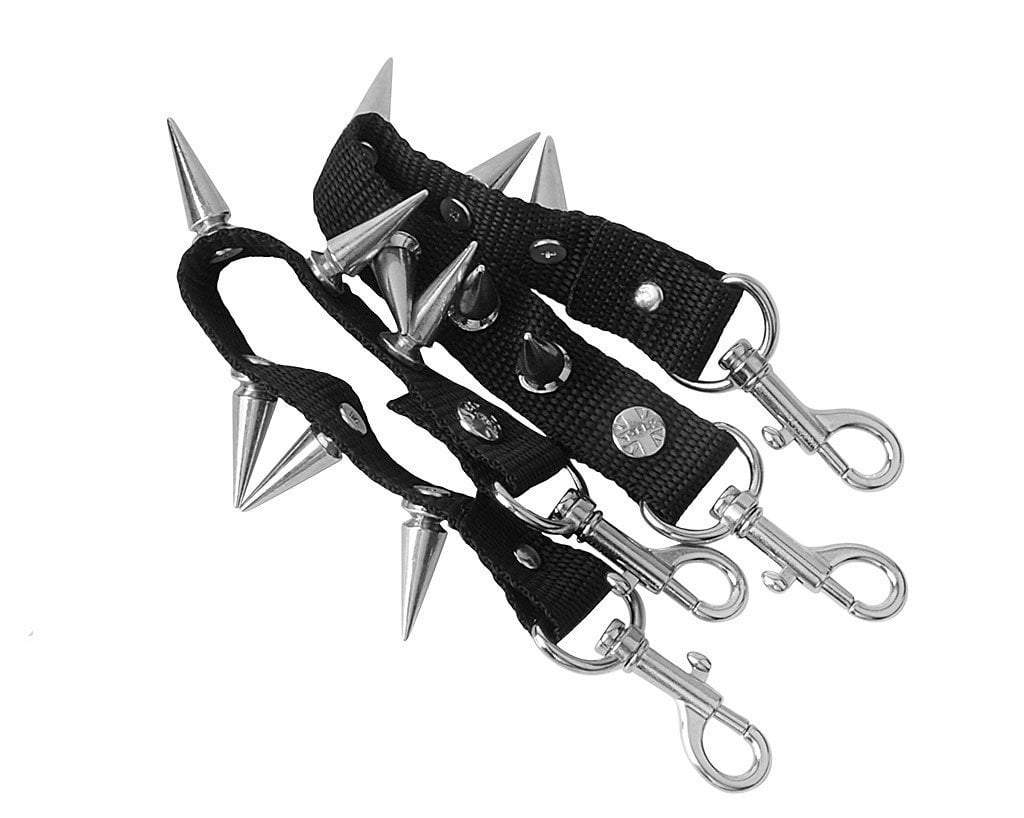 SA04 Spiked Black Bondage Shoe Straps - T.U.K. Shoes