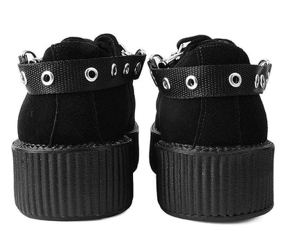 SA02 Eyelet Black Bondage Shoe Straps - T.U.K. Shoes