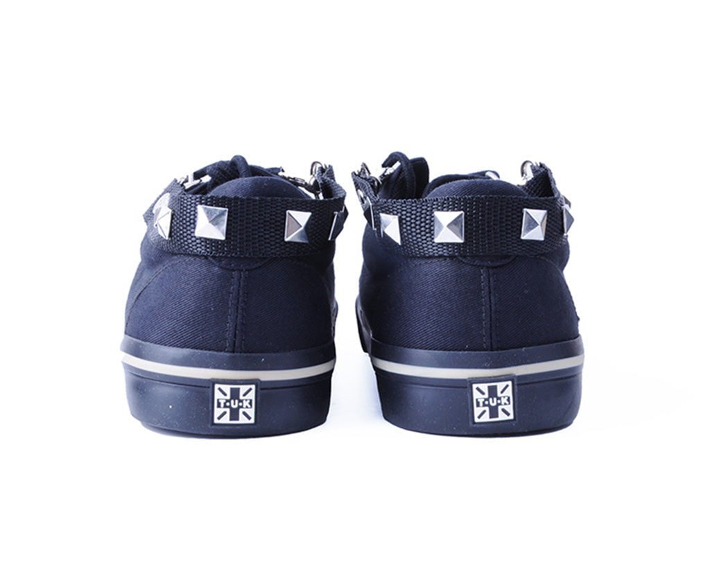SA16 Silver Pyramid Stud Bondage Strap - T.U.K. Shoes