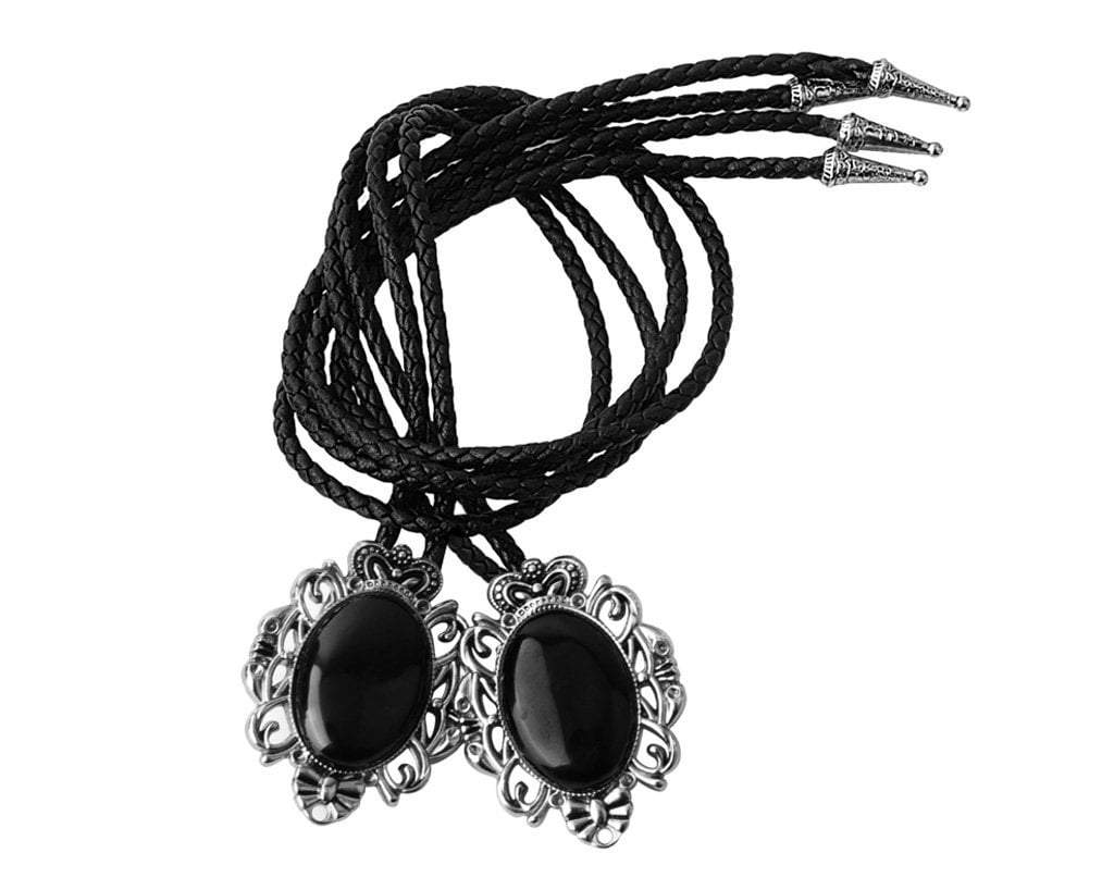 BL01 Black Victorian Bolo Shoe Tie BL01-OS - T.U.K. Shoes