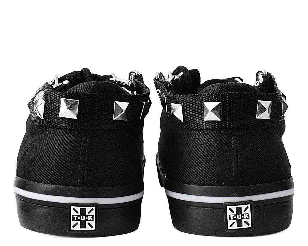 SA03 Pyramid Black Bondage Shoe Straps - T.U.K. Shoes