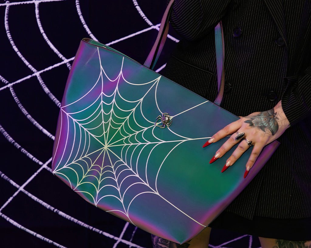 BG14 Midnight Chameleon Web Tote Bag BG14-OS - T.U.K. Shoes