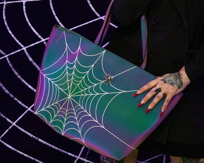 BG14 Midnight Chameleon Web Tote Bag BG14-OS - T.U.K. Shoes