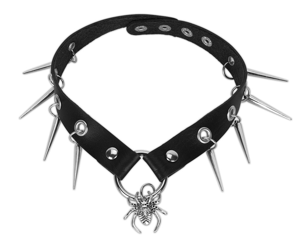 CK03 Spiked Spider Choker CK03-OS - T.U.K. Shoes