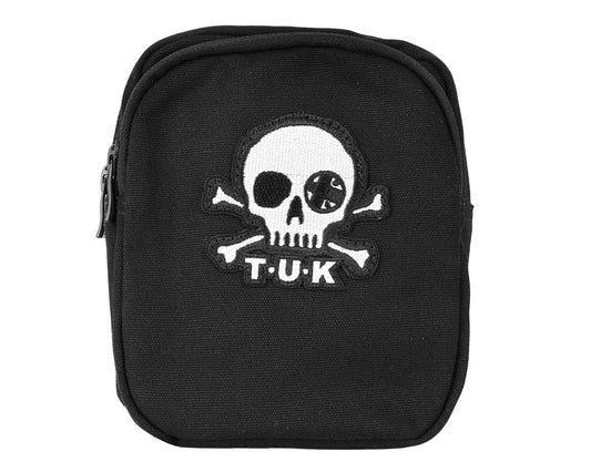 BG11 Black Canvas Crossbody Embroidered Bag BG11-OS - T.U.K. Shoes