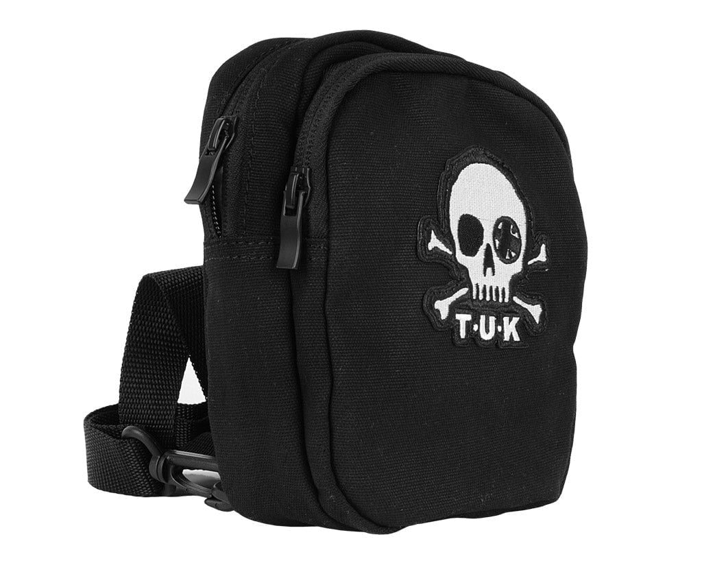BG11 Black Canvas Crossbody Embroidered Bag BG11-OS - T.U.K. Shoes