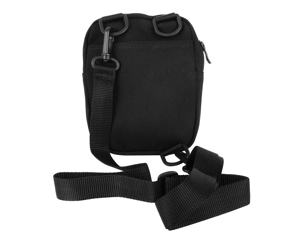 BG11 Black Canvas Crossbody Embroidered Bag BG11-OS - T.U.K. Shoes