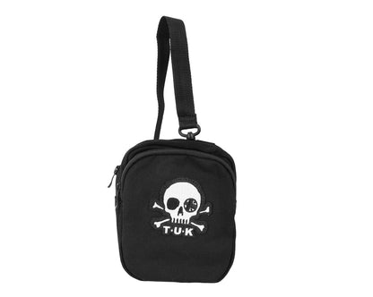 BG11 Black Canvas Crossbody Embroidered Bag BG11-OS - T.U.K. Shoes