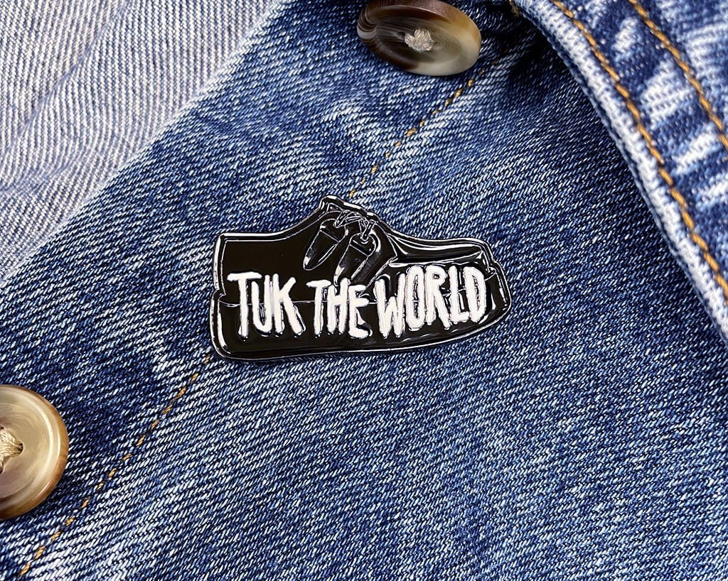 P0070 TUK The World Creeper Enamel Pin P0070 - T.U.K. Shoes