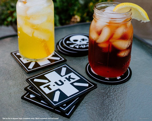 HA01 T.U.K. Square Logo Coaster 4-Pack HA01-OS - T.U.K. Shoes