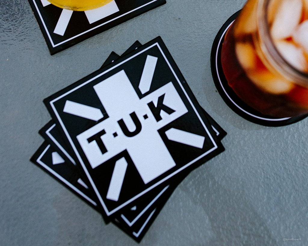 HA01 T.U.K. Square Logo Coaster 4-Pack HA01-OS - T.U.K. Shoes