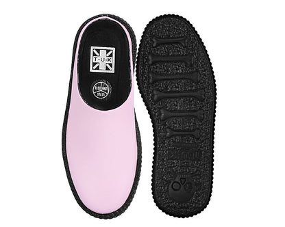 V3372L Pink Leather Viva Mondo Creeper Clog - T.U.K. Shoes