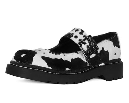 T2351 Cow Print Mary Jane - T.U.K. Shoes