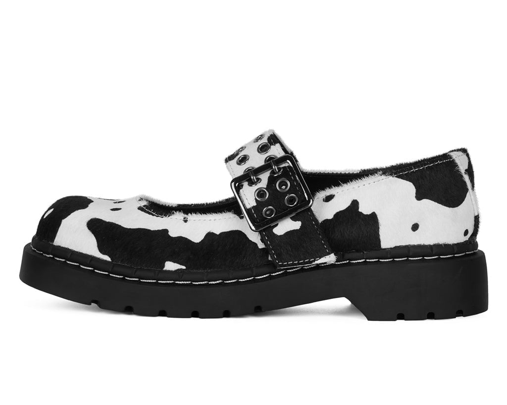 T2351 Cow Print Mary Jane - T.U.K. Shoes