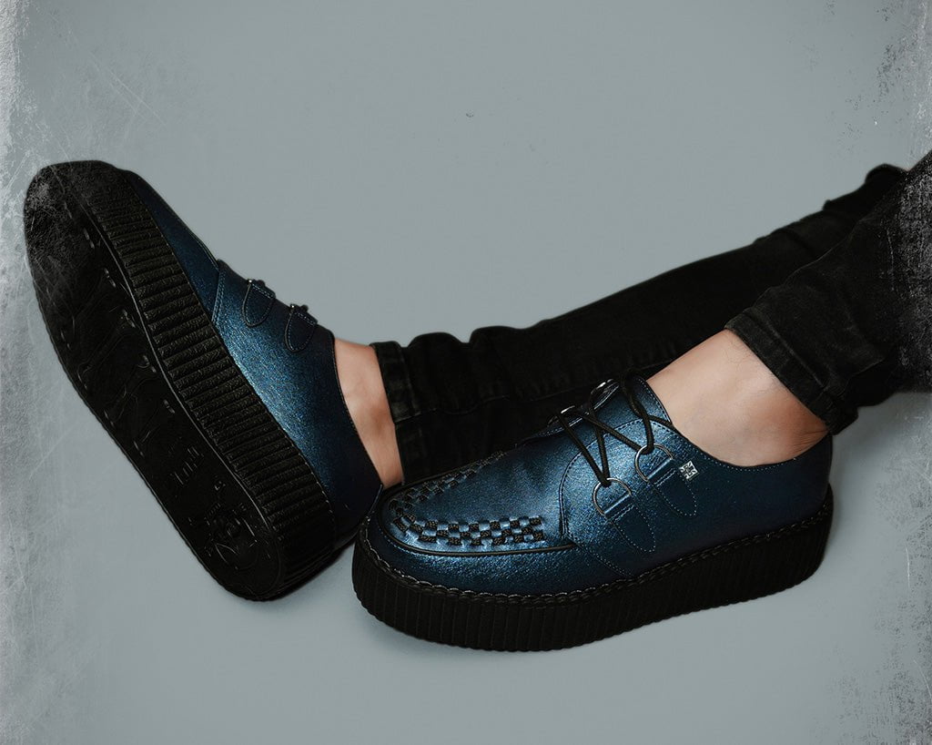 V3321 Midnight Metallic Viva Mondo Creeper - T.U.K. Shoes