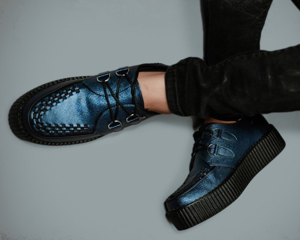 V3321 Midnight Metallic Viva Mondo Creeper - T.U.K. Shoes