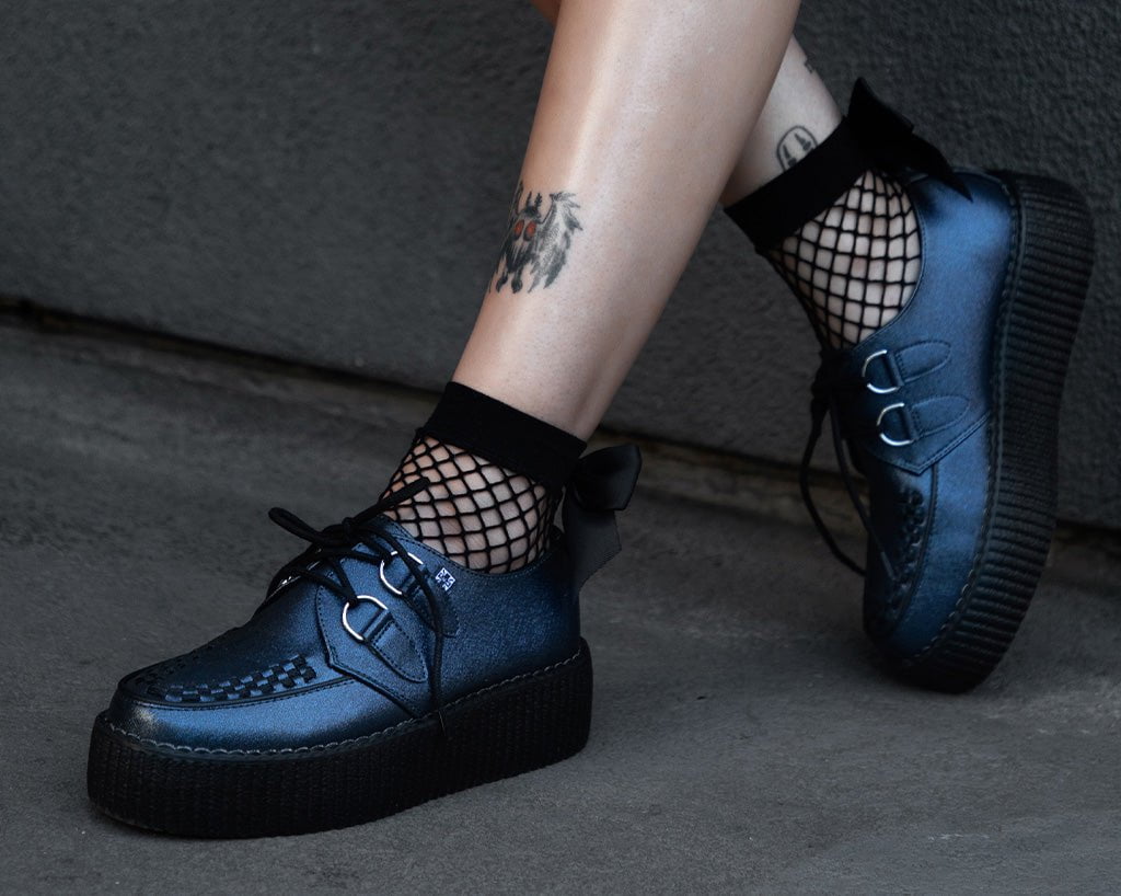 V3321 Midnight Metallic Viva Mondo Creeper - T.U.K. Shoes