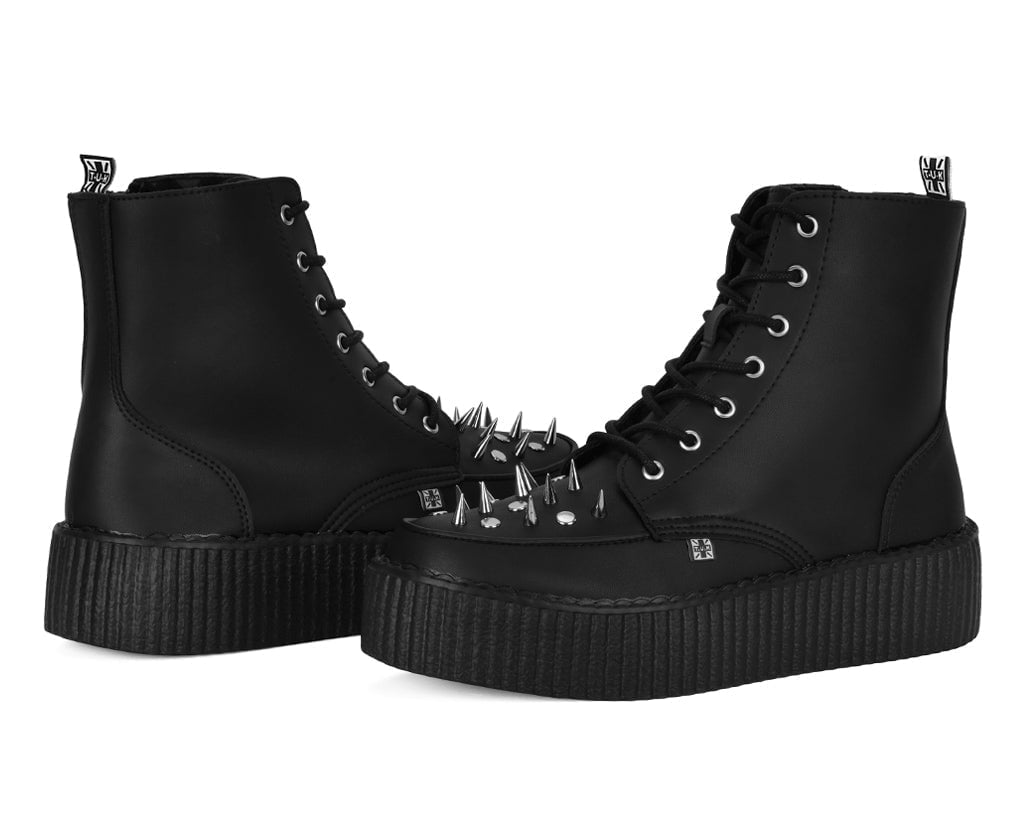 V3331 Black TUKskin Spiked Viva Mondo Boot - T.U.K. Shoes