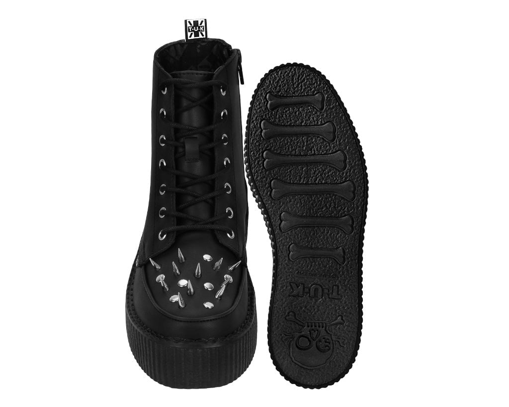 V3331 Black TUKskin Spiked Viva Mondo Boot - T.U.K. Shoes
