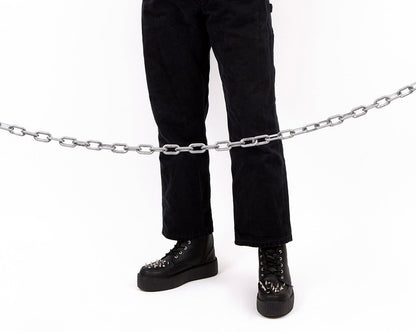 V3331 Black TUKskin Spiked Viva Mondo Boot - T.U.K. Shoes