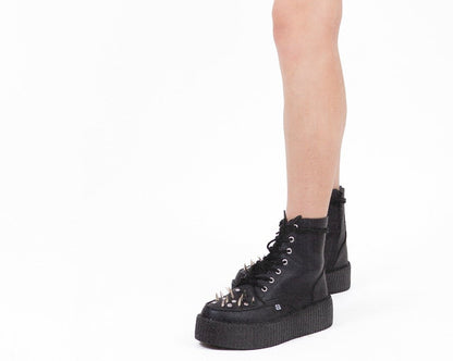 V3331 Black TUKskin Spiked Viva Mondo Boot - T.U.K. Shoes