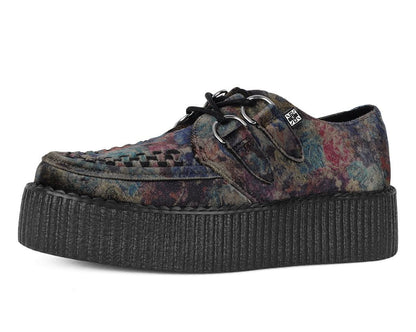 V3284 Floral Velvet Viva Mondo Creeper - T.U.K. Shoes