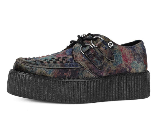 V3284 Floral Velvet Viva Mondo Creeper - T.U.K. Shoes