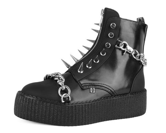 V3271 Black Haze Spike & Chain Viva Mondo Boot - T.U.K. Shoes
