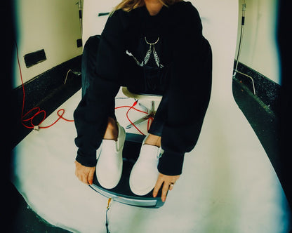 A3224 White Twill Slip-On Creeper Sneaker - T.U.K. Shoes