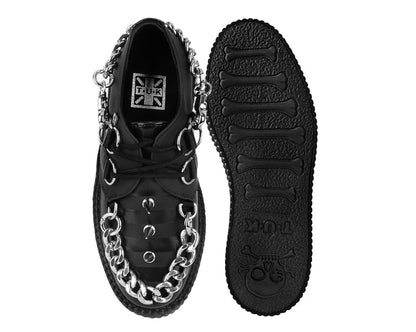 V3266 Black Haze Spike & Chain Viva Mondo Creeper - T.U.K. Shoes